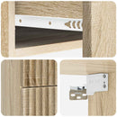vidaXL Fali éjjeli szekrény 2 pcs Sonoma Tölgy 34,5 x 33 x 40 cm