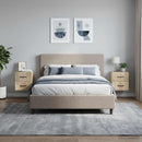 vidaXL Fali éjjeli szekrény 2 pcs Sonoma Tölgy 34,5 x 33 x 40 cm