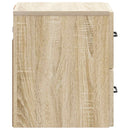 vidaXL Fali éjjeli szekrény 2 pcs Sonoma Tölgy 34,5 x 33 x 40 cm