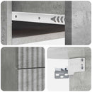 vidaXL Fali éjjeli szekrény Betonszürke 34,5 x 33 x 40 cm Szerelt Fa