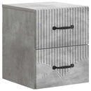 vidaXL Fali éjjeli szekrény 2 pcs Betonszürke 34,5 x 33 x 40 cm