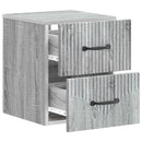 vidaXL Fali éjjeli szekrény 2 pcs Szürke Sonoma 34,5 x 33 x 40 cm
