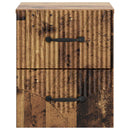 vidaXL Fali éjjeli szekrény 2 db Antik Fa 34,5 x 33 x 40 cm Szerelt Fa