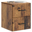 vidaXL Fali éjjeli szekrény 2 db Antik Fa 34,5 x 33 x 40 cm Szerelt Fa