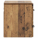 vidaXL Fali éjjeli szekrény 2 db Antik Fa 34,5 x 33 x 40 cm Szerelt Fa