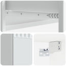 vidaXL Fali oldaltábla Fehér 59 x 34,5 x 17 cm Szerelt Fa