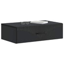 vidaXL Fali oldaltábla Fekete 59 x 34,5 x 17 cm Szerelt Fa