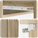 vidaXL Fali oldaltábla Sonoma Tölgy 59 x 34,5 x 17 cm Szerelt Fa