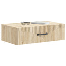vidaXL Fali oldaltábla Sonoma Tölgy 59 x 34,5 x 17 cm Szerelt Fa
