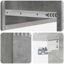 vidaXL Fali oldaltábla Betonszürke 59 x 34,5 x 17 cm Szerelt Fa