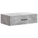 vidaXL Fali oldaltábla Betonszürke 59 x 34,5 x 17 cm Szerelt Fa