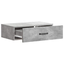 vidaXL Fali oldaltábla Betonszürke 59 x 34,5 x 17 cm Szerelt Fa