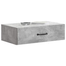 vidaXL Fali oldaltábla Betonszürke 59 x 34,5 x 17 cm Szerelt Fa