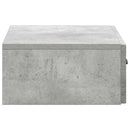 vidaXL Fali oldaltábla Betonszürke 59 x 34,5 x 17 cm Szerelt Fa