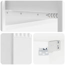 vidaXL Fali oldaltábla Magasfényű Fehér 59 x 34,5 x 17 cm Szerelt Fa