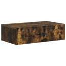 vidaXL Fali oldaltábla Füstös Tölgy 59 x 34,5 x 17 cm Szerelt Fa