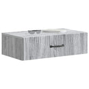 vidaXL Fali oldaltábla Szürke Sonoma 59 x 34,5 x 17 cm Szerelt Fa