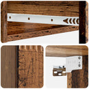 vidaXL Fali oldaltábla Antik Fa 59 x 34,5 x 17 cm Szerelt Fa