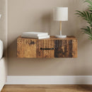 vidaXL Fali oldaltábla Antik Fa 59 x 34,5 x 17 cm Szerelt Fa