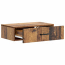 vidaXL Fali oldaltábla Antik Fa 59 x 34,5 x 17 cm Szerelt Fa