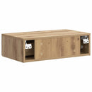 vidaXL Fali oldaltábla Kézműves Tölgy 59 x 34,5 x 17 cm Szerelt Fa
