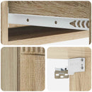 vidaXL Fali oldaltábla Sonoma Tölgy 87,5 x 34,5 x 17 cm Szerelt Fa
