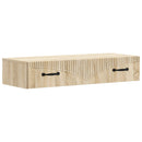 vidaXL Fali oldaltábla Sonoma Tölgy 87,5 x 34,5 x 17 cm Szerelt Fa