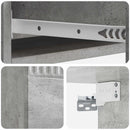 vidaXL Fali oldaltábla Betonszürke 87,5 x 34,5 x 17 cm Szerelt Fa