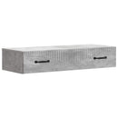 vidaXL Fali oldaltábla Betonszürke 87,5 x 34,5 x 17 cm Szerelt Fa