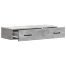 vidaXL Fali oldaltábla Betonszürke 87,5 x 34,5 x 17 cm Szerelt Fa