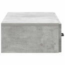 vidaXL Fali oldaltábla Betonszürke 87,5 x 34,5 x 17 cm Szerelt Fa