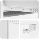 vidaXL Fali oldaltábla Magasfényű Fehér 87,5 x 34,5 x 17 cm Szerelt Fa