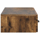 vidaXL Fali oldaltábla Füstös Tölgy 87,5 x 34,5 x 17 cm Szerelt Fa