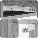 vidaXL Fali oldaltábla Szürke Sonoma 87,5 x 34,5 x 17 cm Szerelt Fa