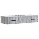 vidaXL Fali oldaltábla Szürke Sonoma 87,5 x 34,5 x 17 cm Szerelt Fa