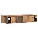 vidaXL Fali oldaltábla Antik Fa 87,5 x 34,5 x 17 cm Szerelt Fa