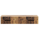 vidaXL Fali oldaltábla Antik Fa 87,5 x 34,5 x 17 cm Szerelt Fa