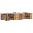 vidaXL Fali oldaltábla Antik Fa 87,5 x 34,5 x 17 cm Szerelt Fa