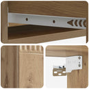 vidaXL Fali oldaltábla Kézműves Tölgy 87,5 x 34,5 x 17 cm Szerelt Fa