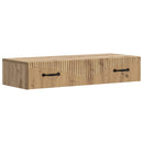 vidaXL Fali oldaltábla Kézműves Tölgy 87,5 x 34,5 x 17 cm Szerelt Fa