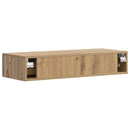 vidaXL Fali oldaltábla Kézműves Tölgy 87,5 x 34,5 x 17 cm Szerelt Fa