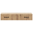 vidaXL Fali oldaltábla Kézműves Tölgy 87,5 x 34,5 x 17 cm Szerelt Fa