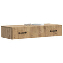 vidaXL Fali oldaltábla Kézműves Tölgy 87,5 x 34,5 x 17 cm Szerelt Fa