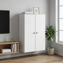 vidaXL Fali szekrény Fehér 66 x 34,5 x 90 cm Szerelt Fa