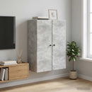 vidaXL Fali szekrény Betonszürke 66 x 34,5 x 90 cm Szerelt Fa