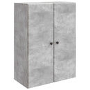 vidaXL Fali szekrény Betonszürke 66 x 34,5 x 90 cm Szerelt Fa