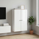 vidaXL Fali szekrény Magasfényű Fehér 66 x 34,5 x 90 cm Szerelt Fa