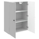 vidaXL Fali szekrény Magasfényű Fehér 66 x 34,5 x 90 cm Szerelt Fa