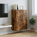 vidaXL Fali szekrény Füstös Tölgy 66 x 34,5 x 90 cm Szerelt Fa