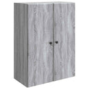 vidaXL Fali szekrény Szürke Sonoma 66 x 34,5 x 90 cm Szerelt Fa